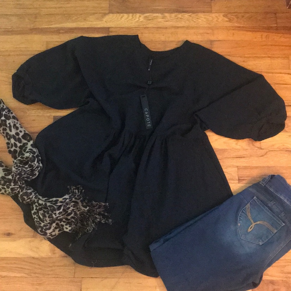 Capote Black Babydoll Tunic